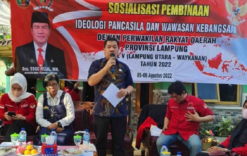 Yose Rizal Sosialisasi Ideologi Pancasila Di Kotabumi Ilir News